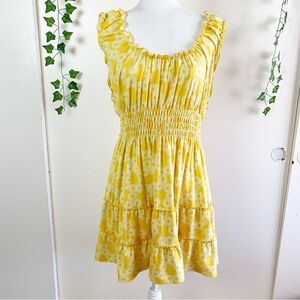 Urban Outfitters Yellow Floral Daisy Dress | XXXL